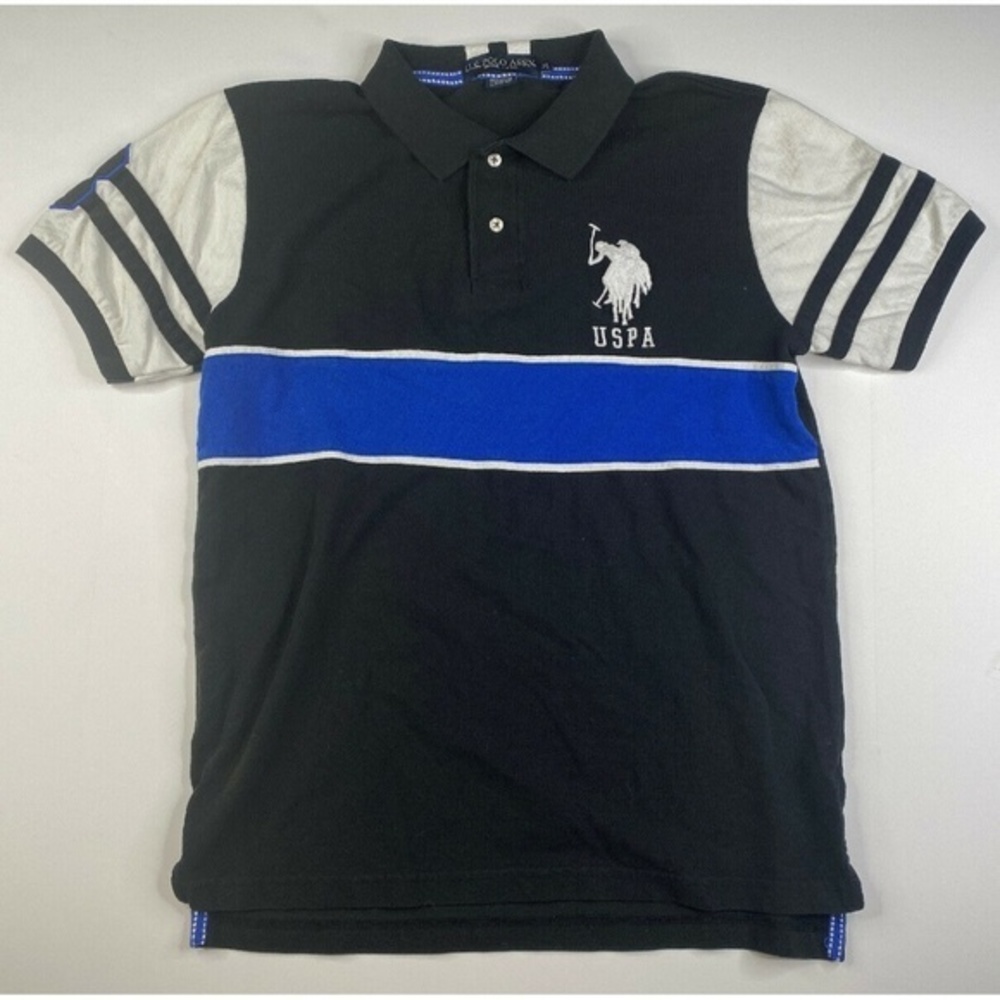 Mens Embroidered USPA Polo Shirt Large Pony
